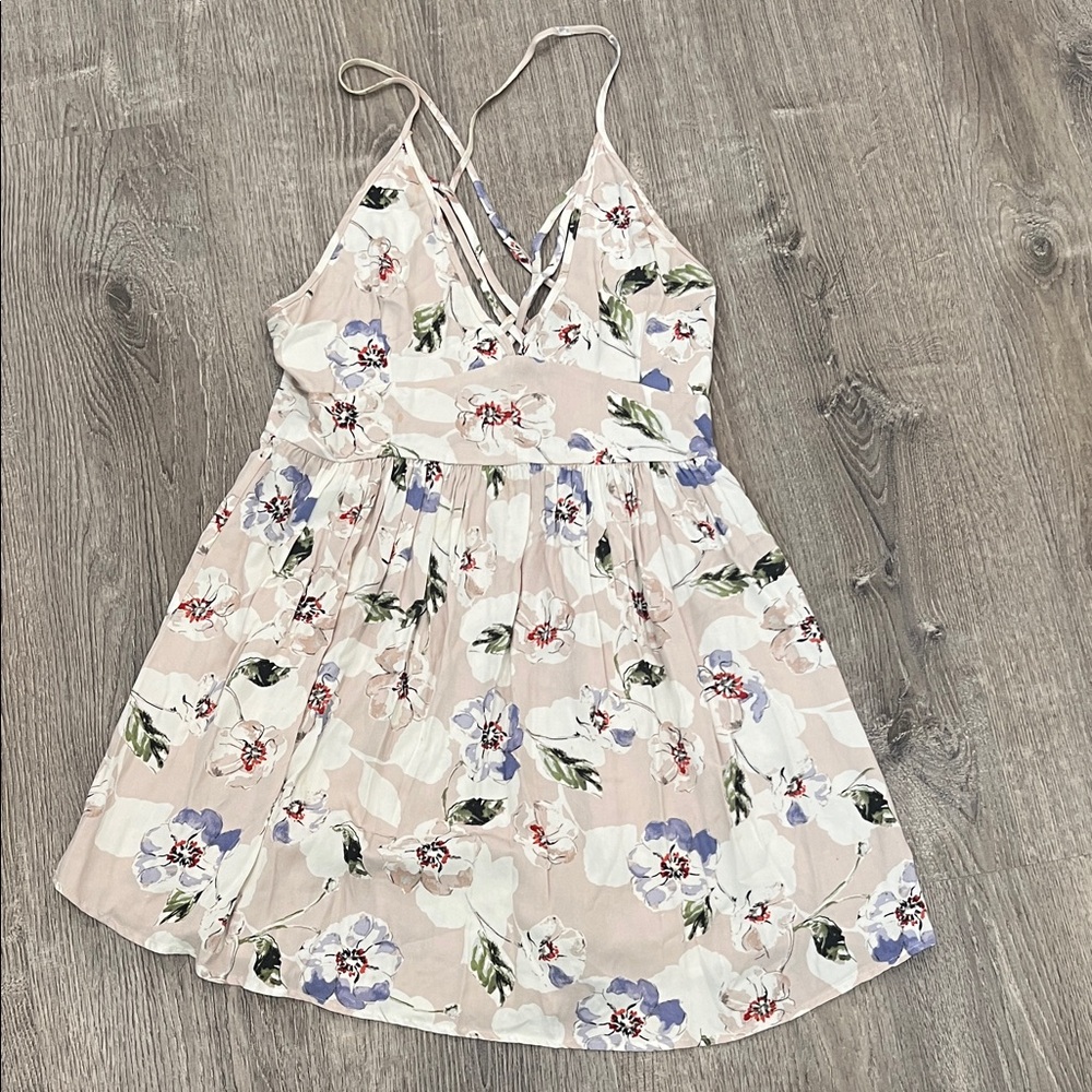 O’Neill Floral Pink Strappy Sundress